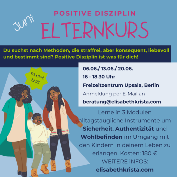 elternkurs positive disziplin juni berlin