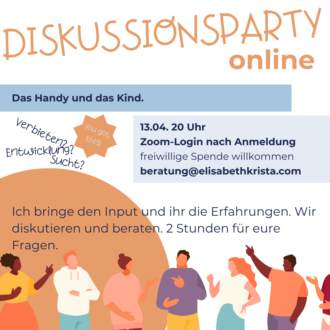 diskussionsparty handy und Kind kostenlos April