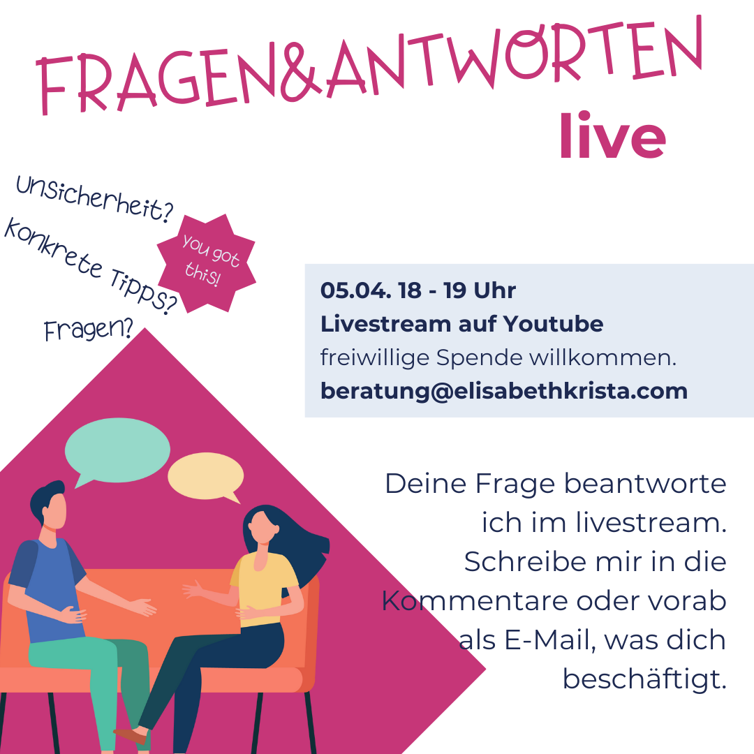 Fragen und Antworten rund um das Alltagsleben mit Kindern live