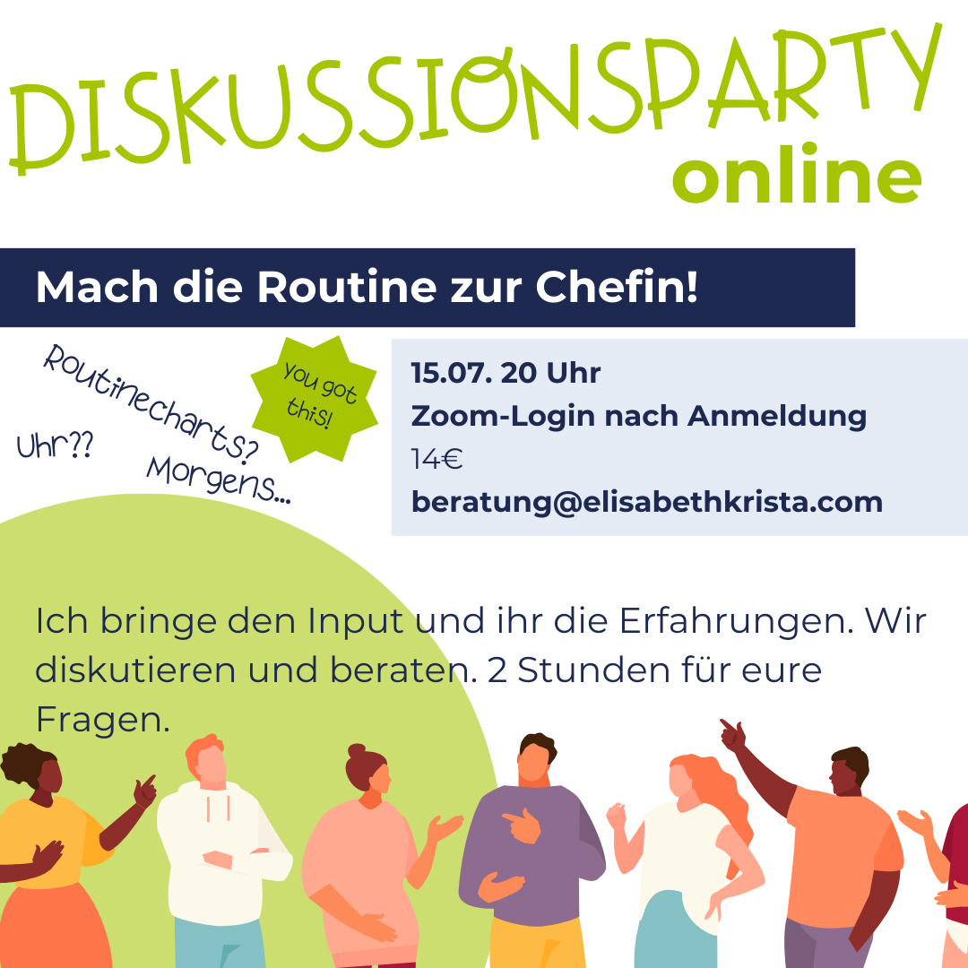 Routinen helfen! 15.07. 20 Uhr, 14 Euro