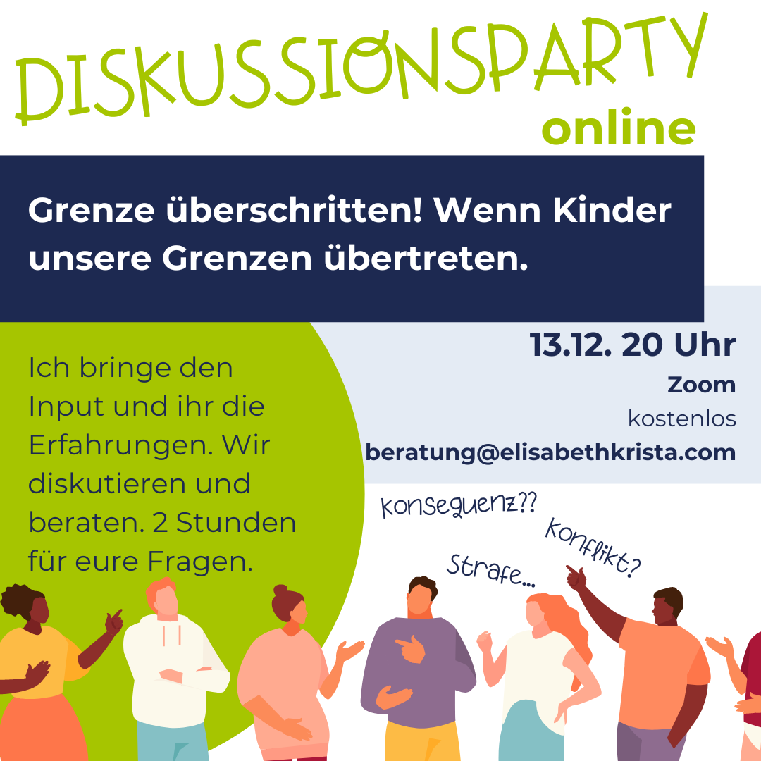 Wenn Kinder Grenzen überschreiten. Kostenlos und online am 13.12. 20 Uhr