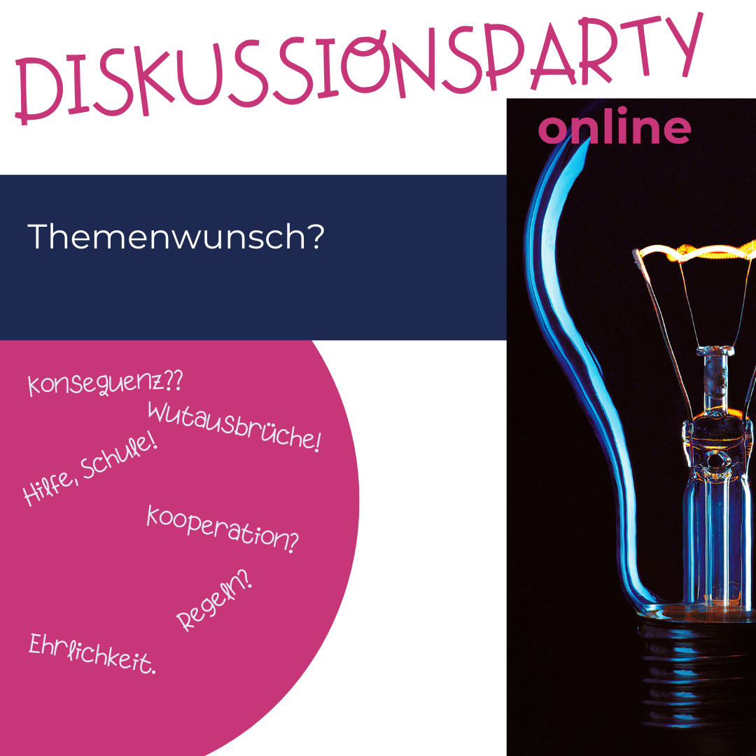 Austausch, Support, Wissen. Diskussionsparty. Themenwunsch?