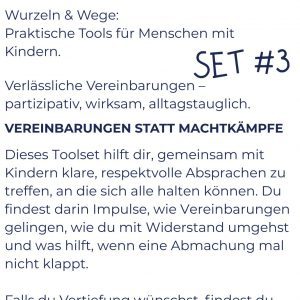 Vereinbarungen treffen mit Kindern Tools