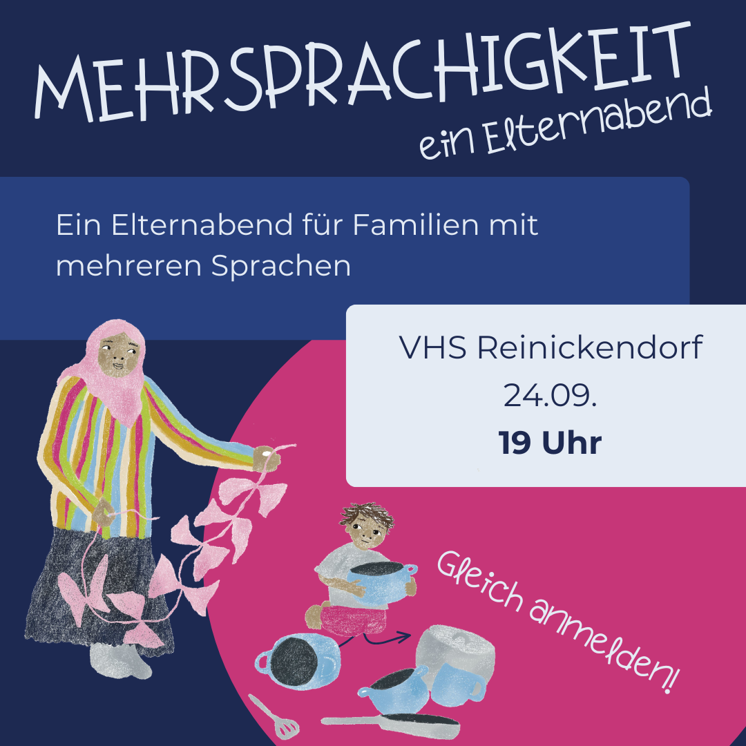mehrsprachig aufwachsen ein Elternabend in Berlin