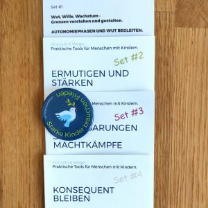 Tools für Eltern plus Friedenstaube Button