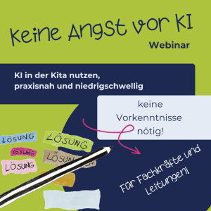 KI in der Kita: ein Webinar für Erzieher:innen und Leitungen
